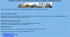 Desktop Screenshot of produkte.aus-polen.com