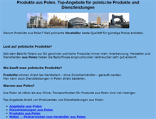 Tablet Screenshot of produkte.aus-polen.com